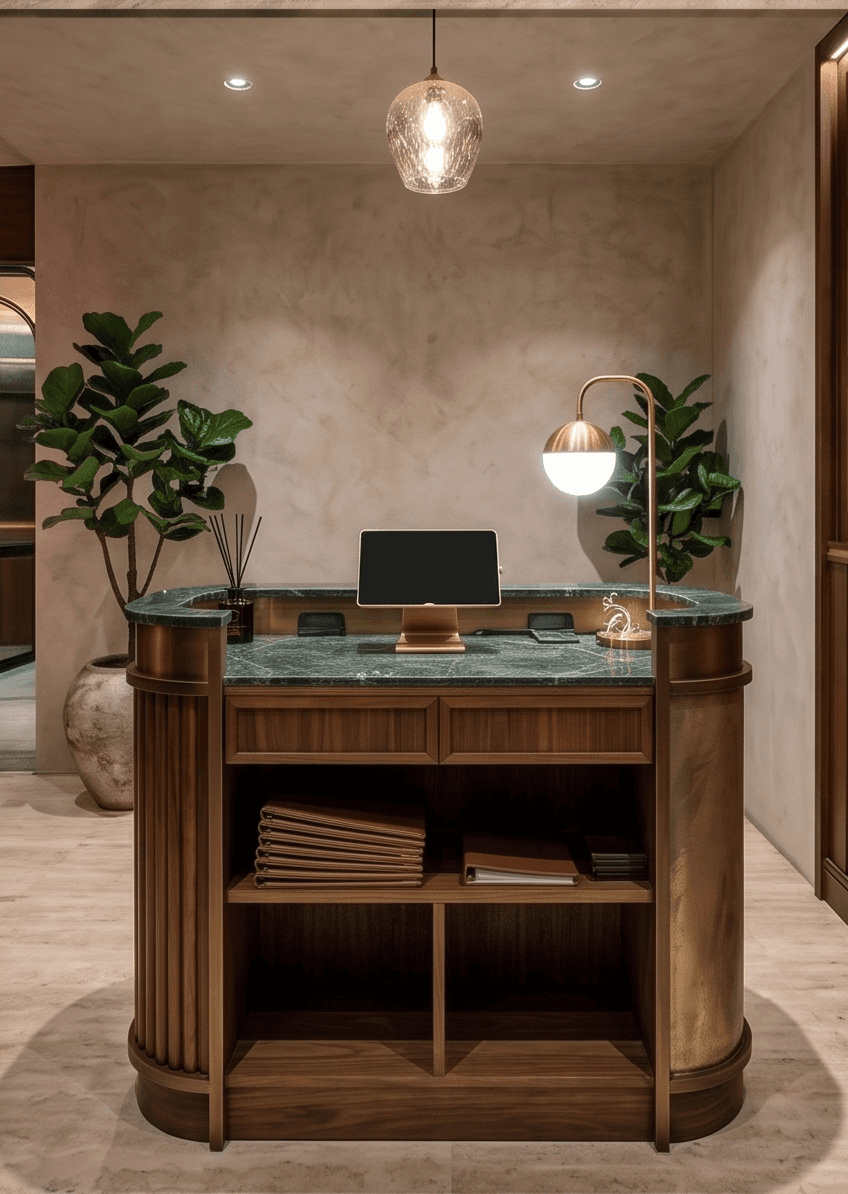 Reception Desk Luxury Angle 3