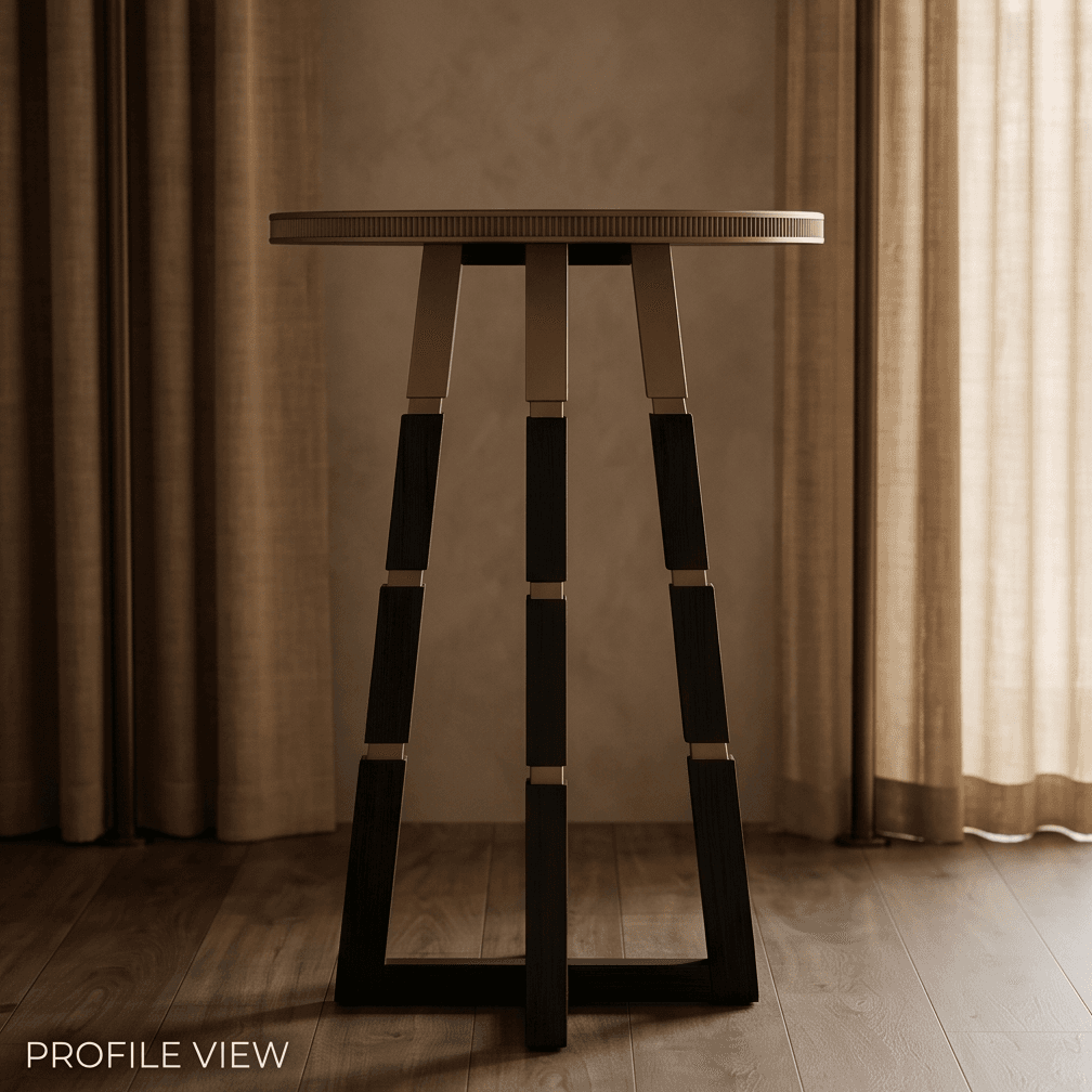 Geometric Side Table Luxury Hospitality Angle 4
