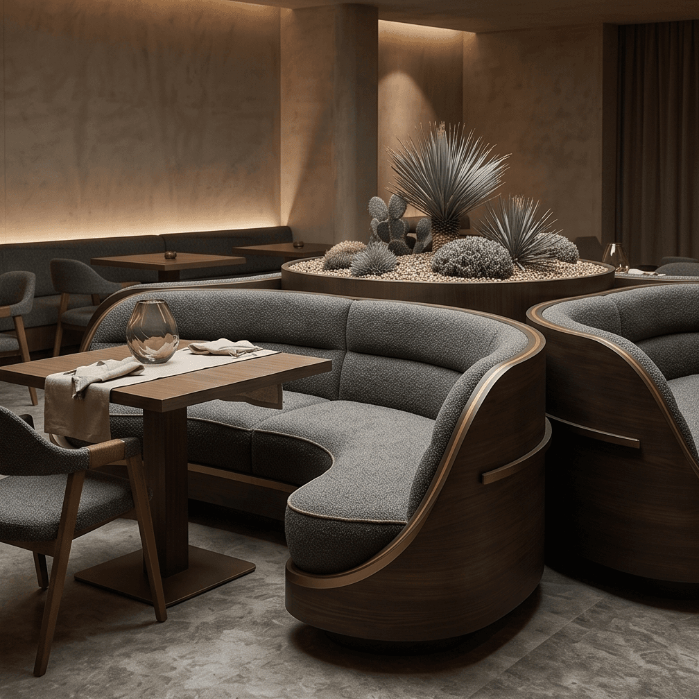 Curved Sofa Set Luxury Hospitality