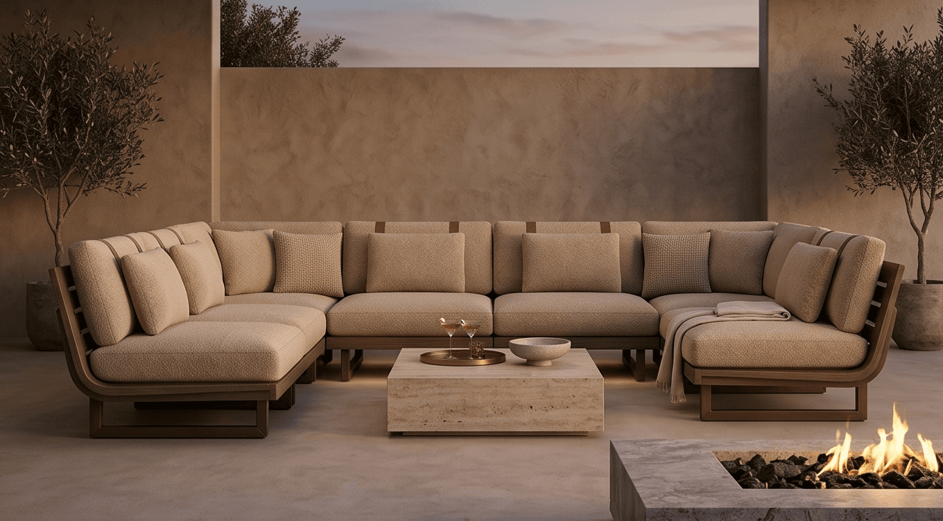 Modular Lounge Sofa Set Luxury Hospitality Angle 2