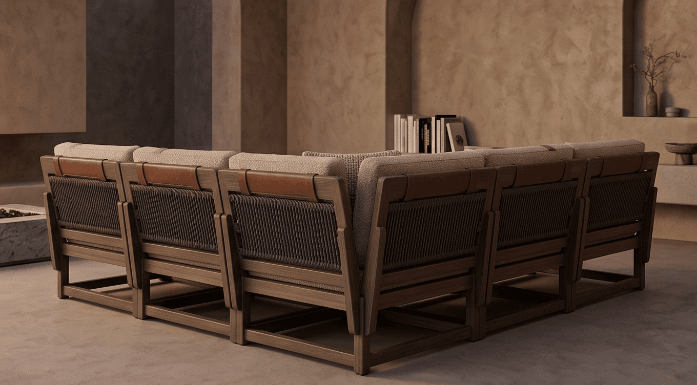 Modular Lounge Sofa Set Luxury Hospitality Angle 3