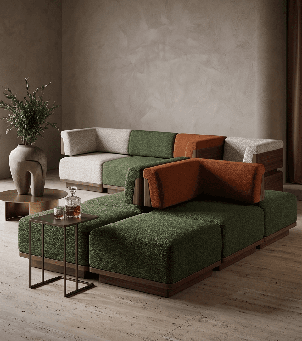 Modular Sectional Sofa Set Luxury Hospitality Angle 1