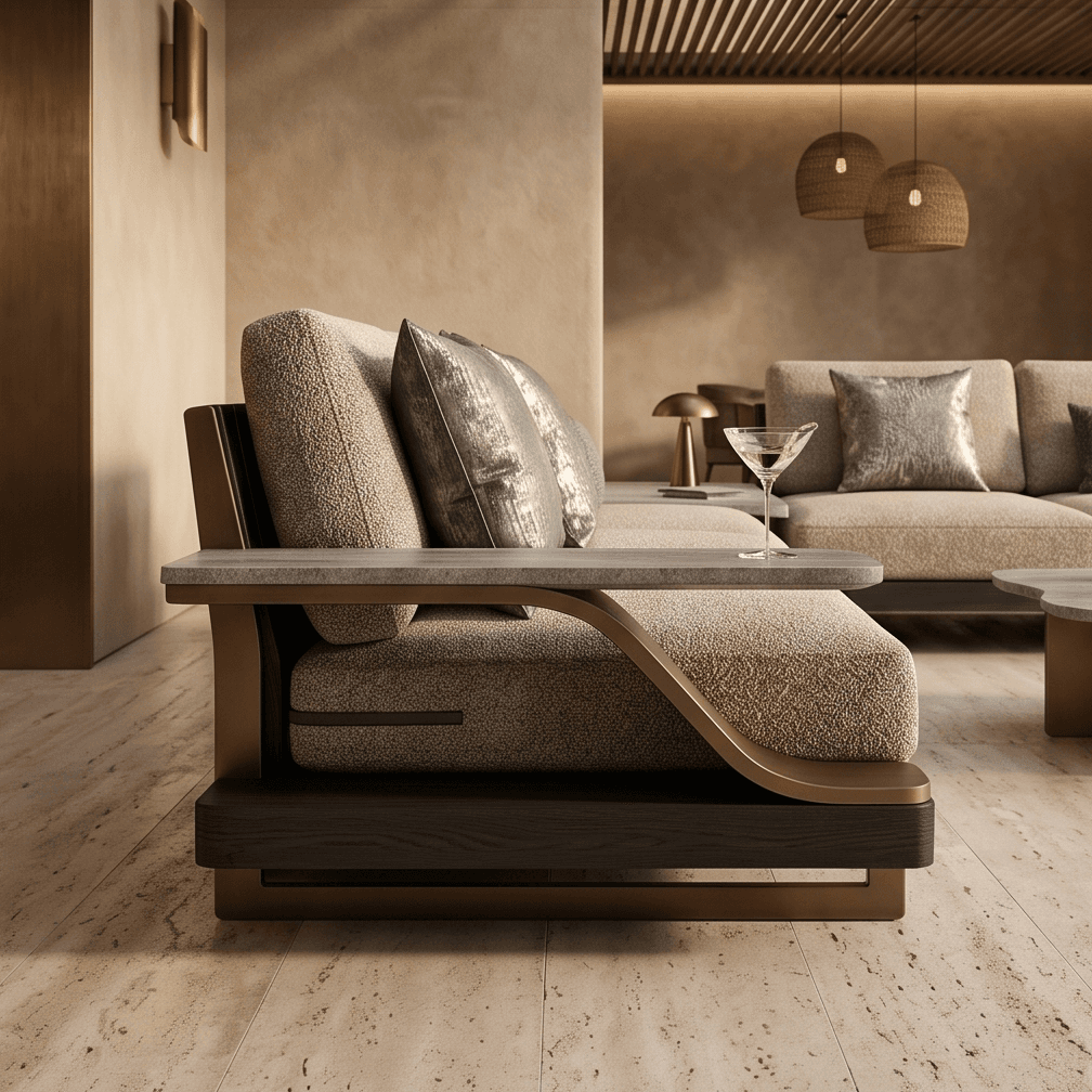 Sectional Sofa Living Luxury Modern Angle 4