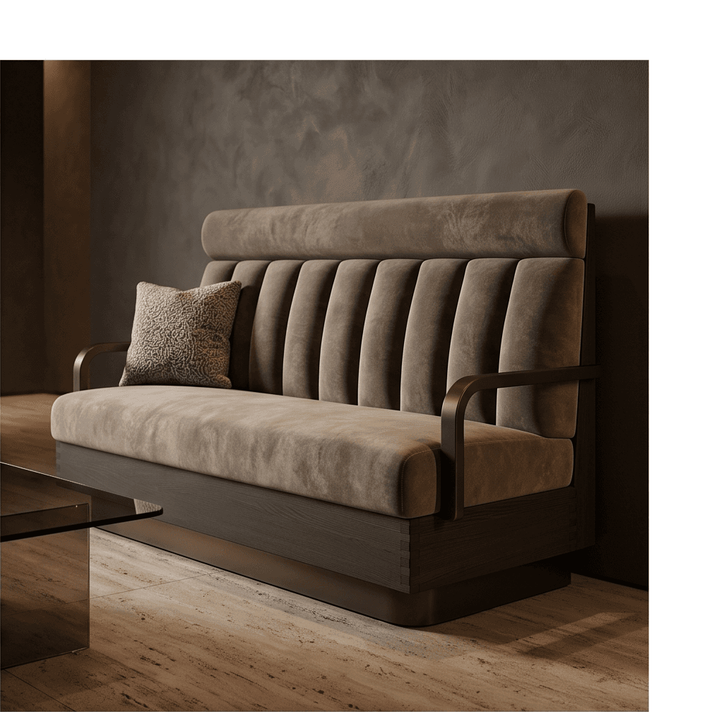 Tufted Sofa Set Luxury Hospitality