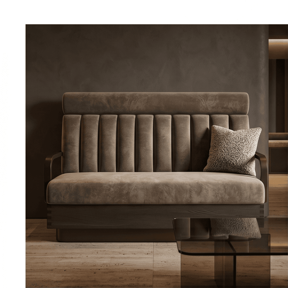 Tufted Sofa Set Luxury Hospitality angle 2