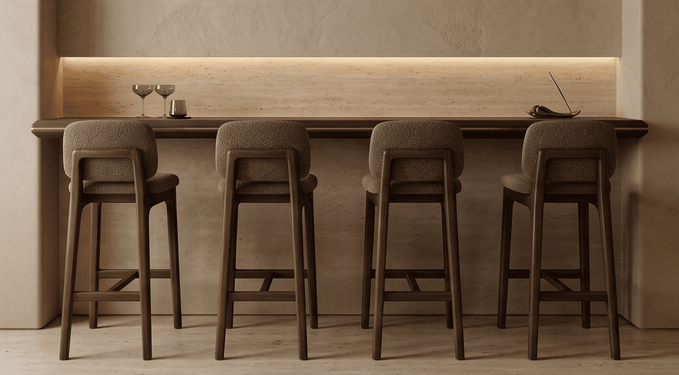 Bar Stool Set Luxury Hospitality Angle 3