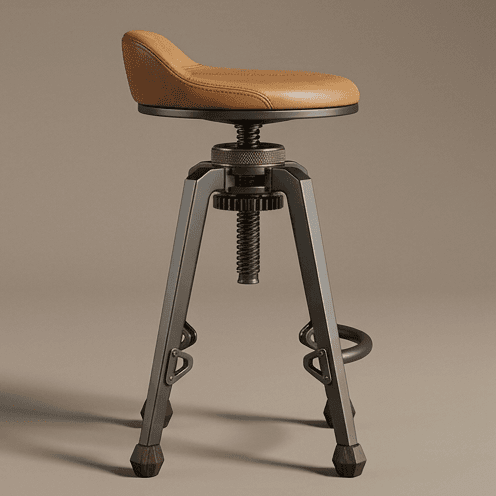 Industrial Style Barstool Angle 4