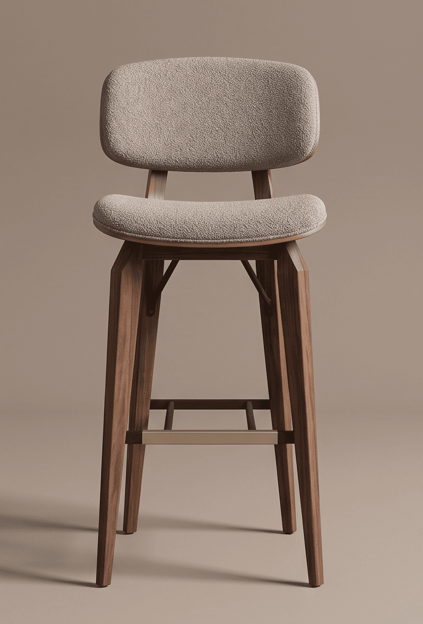 Modern Bar Stool Angle 2