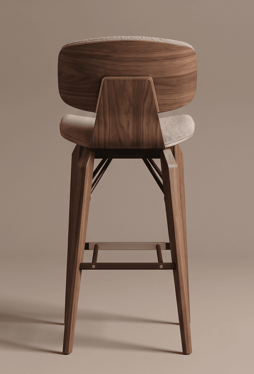 Modern Bar Stool Angle 3