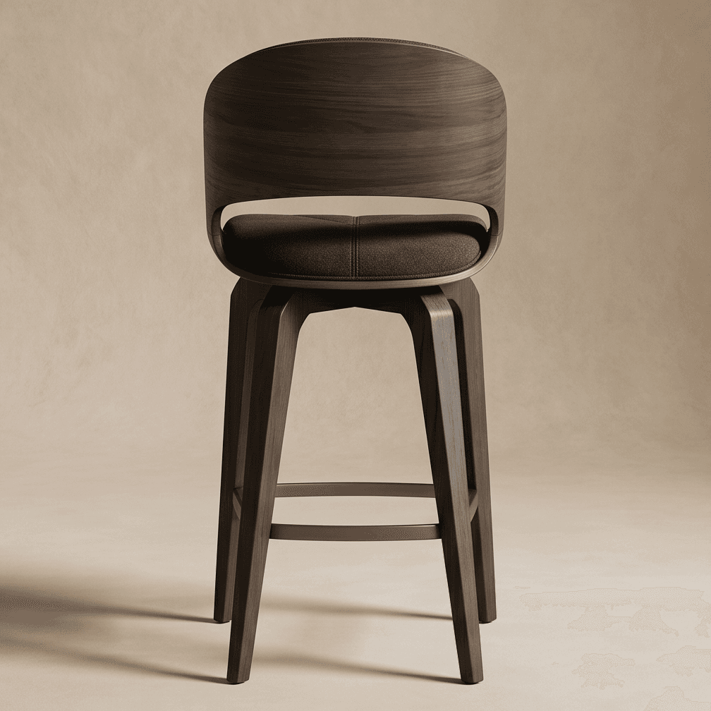 Modern Bar Stool Set Velvet Luxury Angle 3