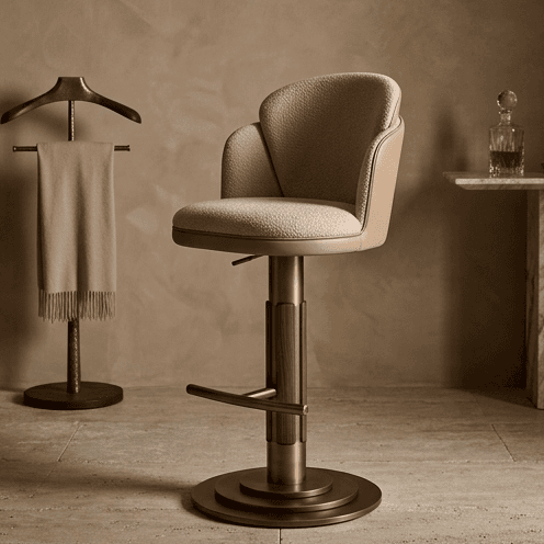 Sculptural Barstool Luxury Hospitality Angle 1