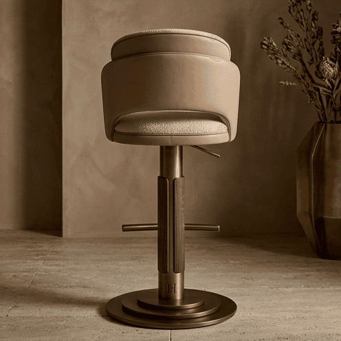 Sculptural Barstool Luxury Hospitality Angle 3