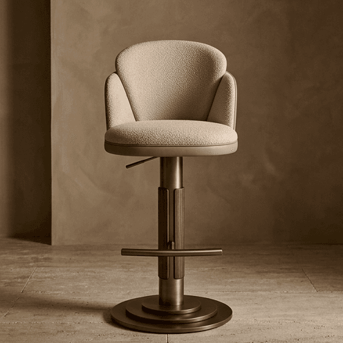 Sculptural Barstool Luxury Hospitality Angle 2