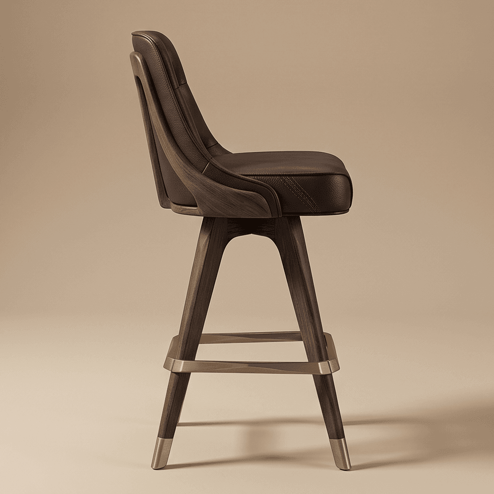 Tufted Barstool Luxury Hospitality Angle 4