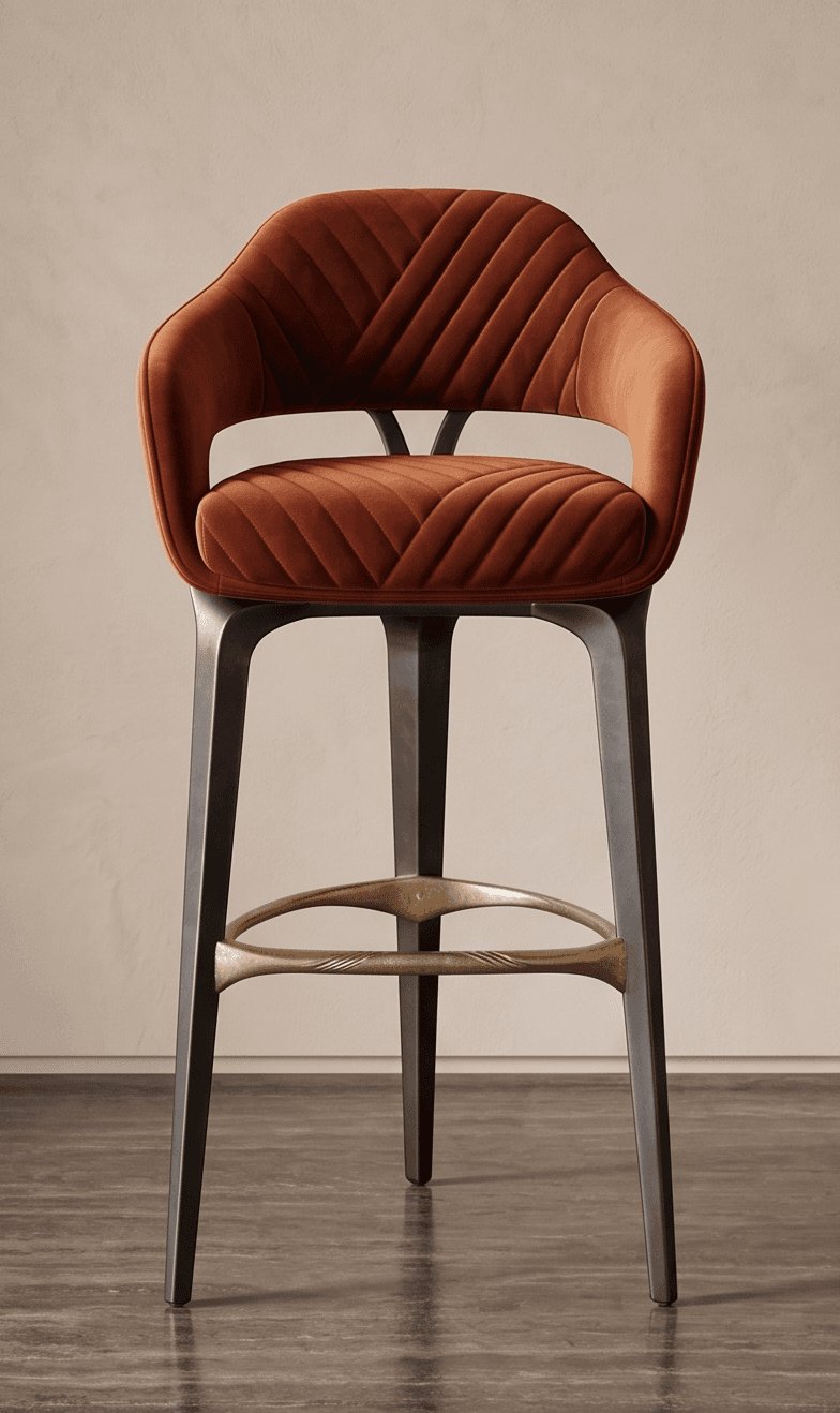 Velvet Barstool Luxury Hospitality Angle 2