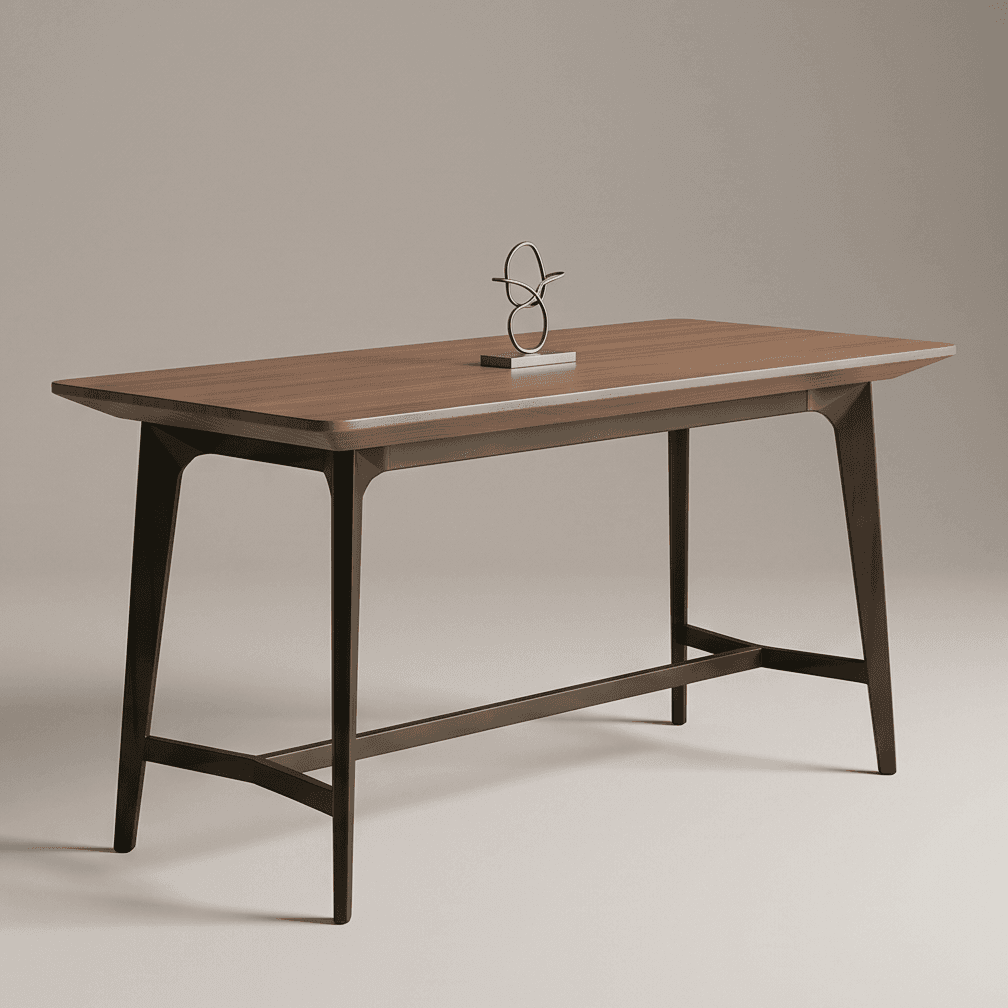 Industrial Style Bar Table Angle 1