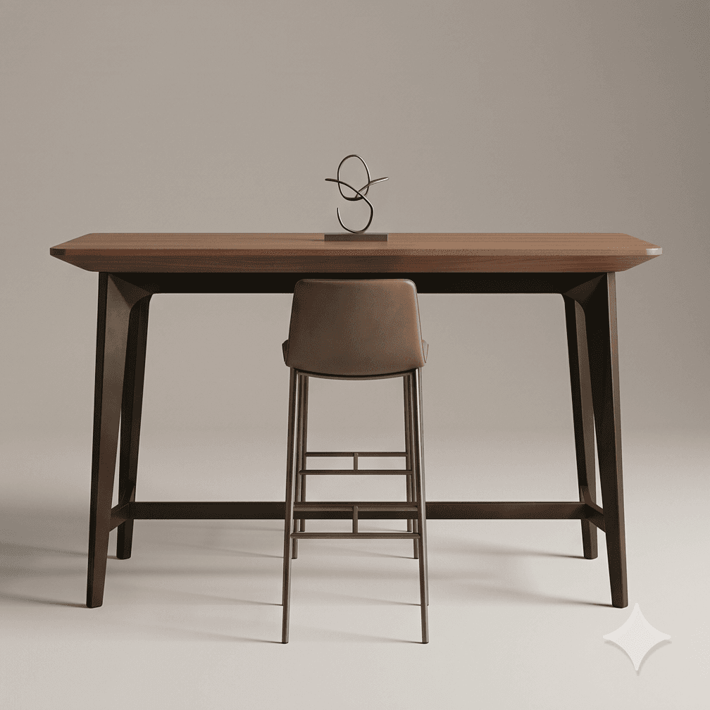Industrial Style Bar Table Angle 3