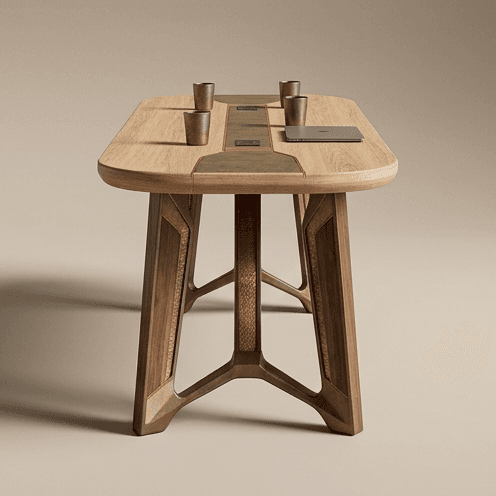 Live Edge Conference Table Angle 4