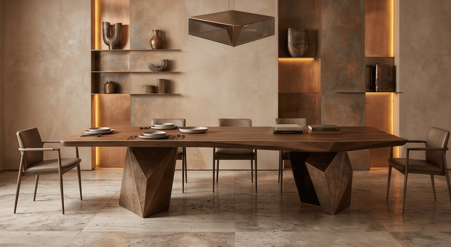 Contemporary Dining Set Angle 3