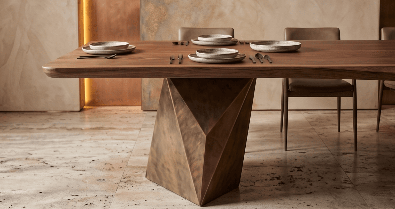 Contemporary Dining Set Angle 1