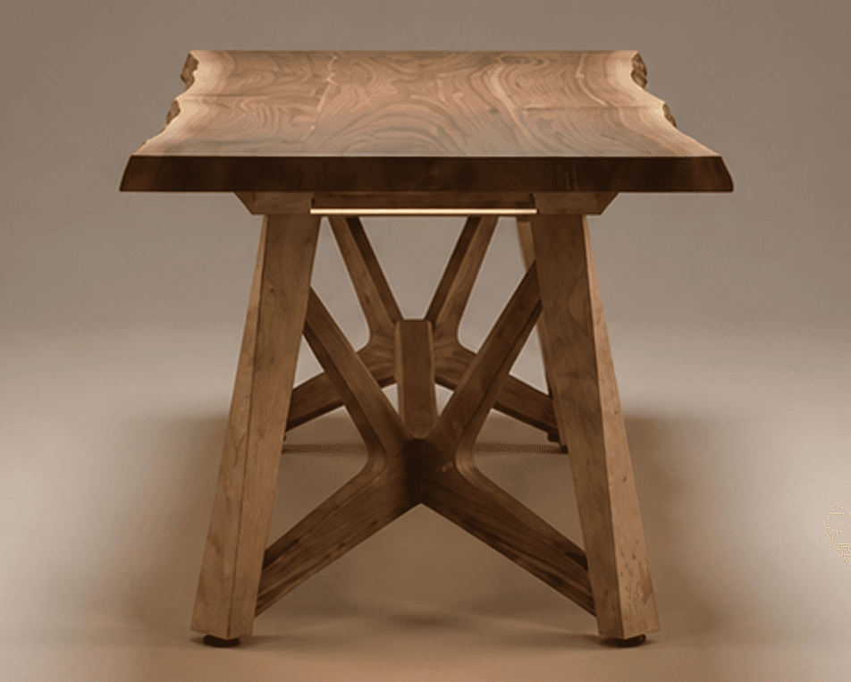 Wooden Dining Table Set Angle 4