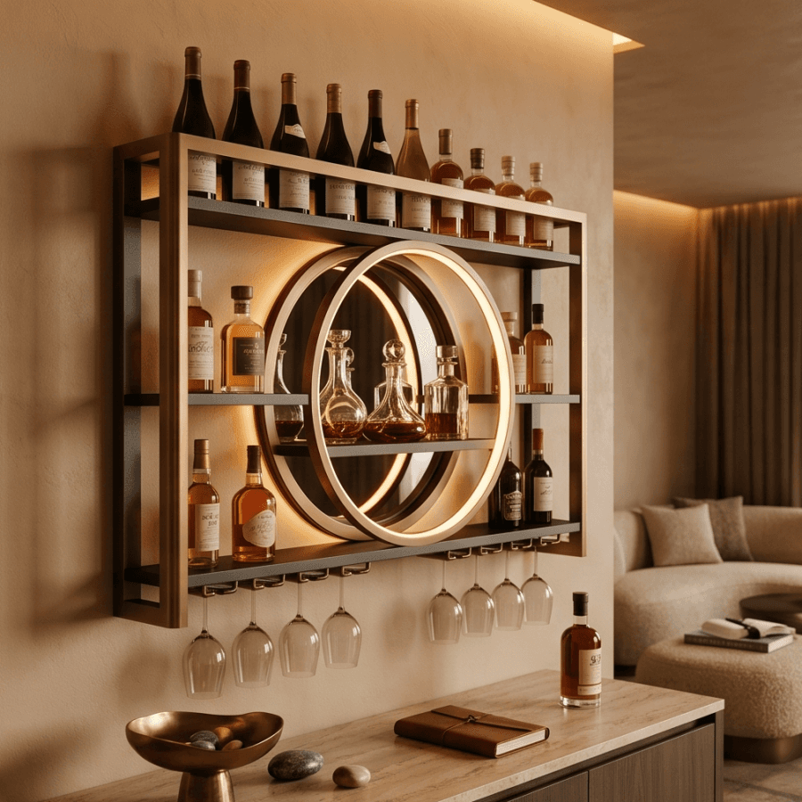 Luxury Illuminated Bar Backbar
