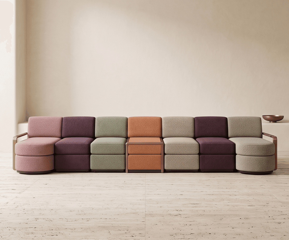 Modular Upholstered Sectional Sofa