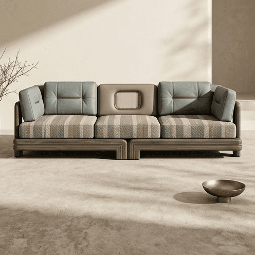 Multicolor Upholstered Sectional Sofa