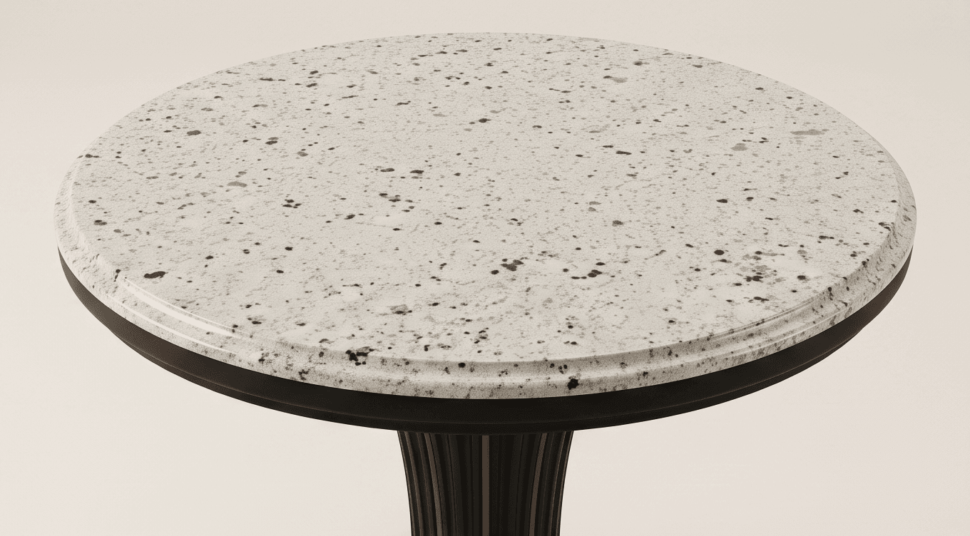 Black Metal Marble Base Lamp Angle 3