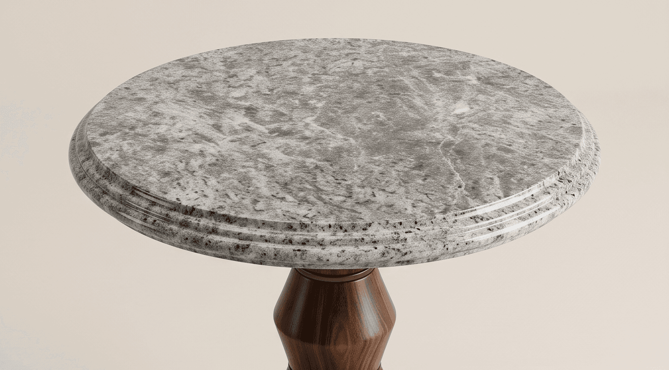 Dark Wood Table Lamp Angle 3