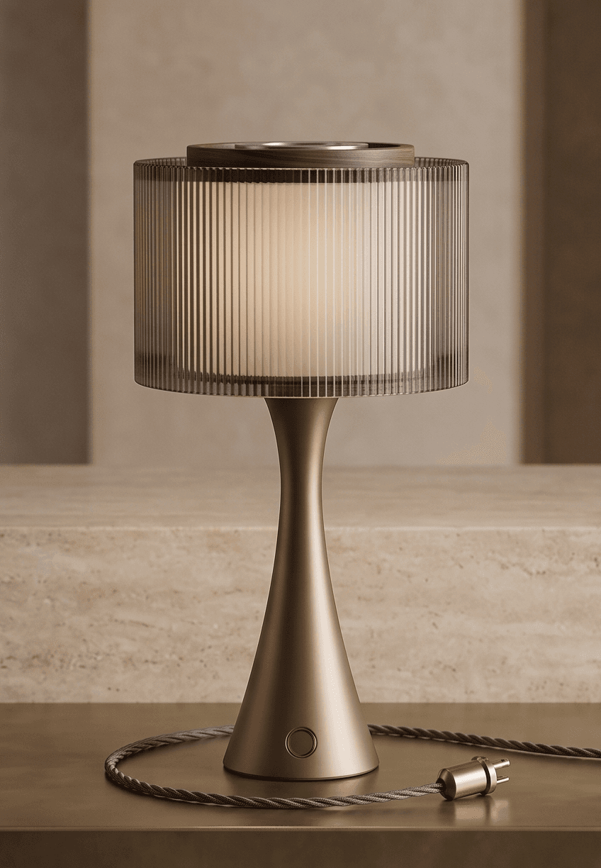 Metallic Bronze Table Lamp