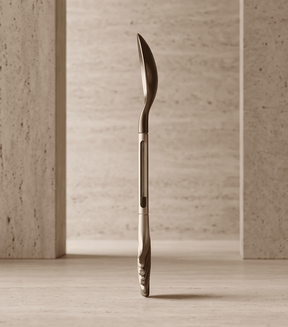 Gold Metal Knife Angle 2