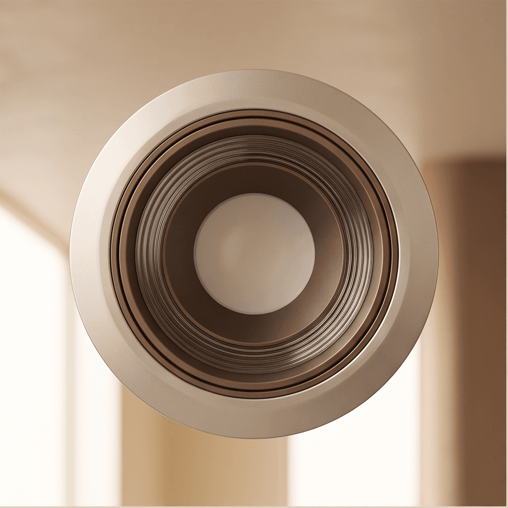 Brushed Metal Recessed Ceiling Light 2