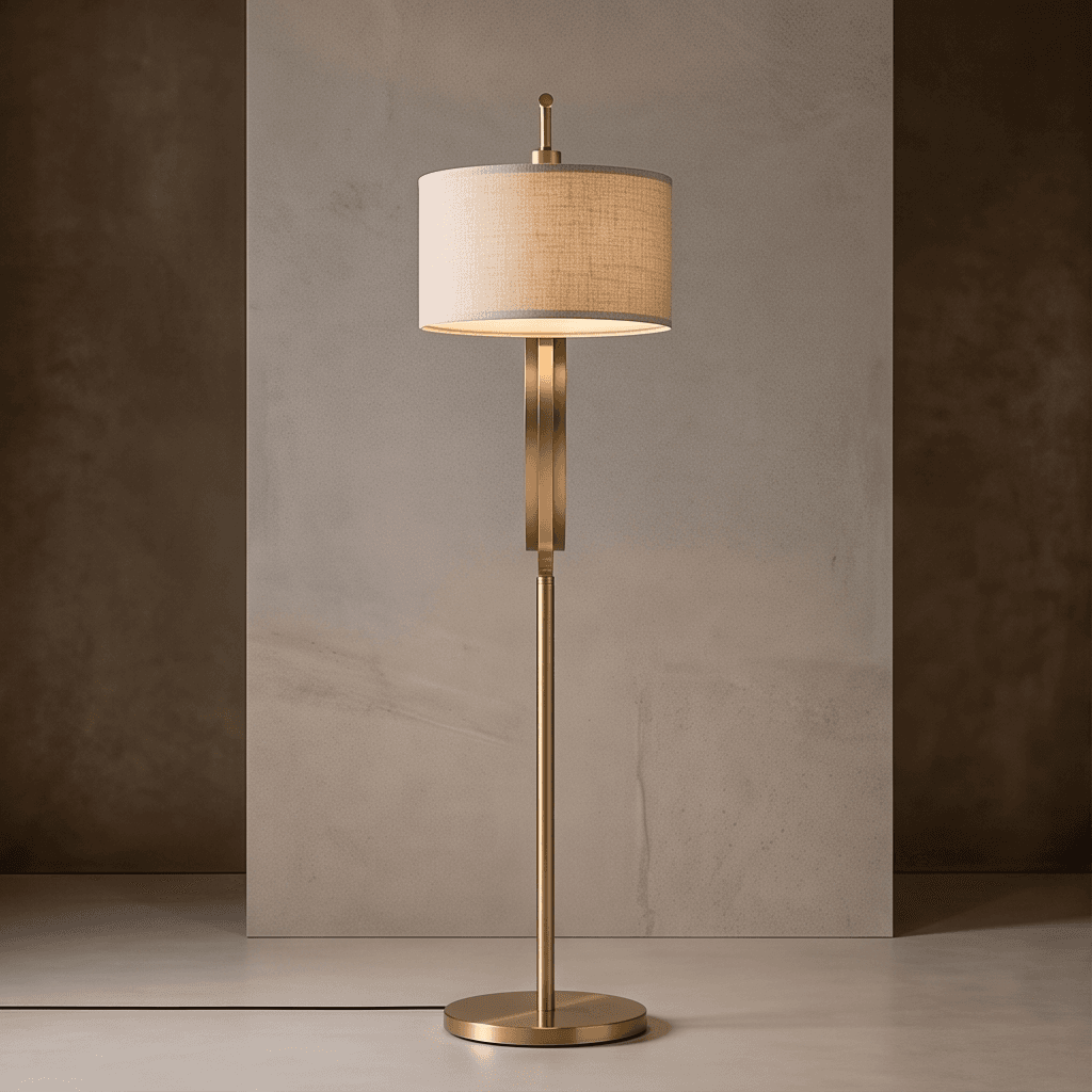 Brass Arc Floor Lamp angle 2