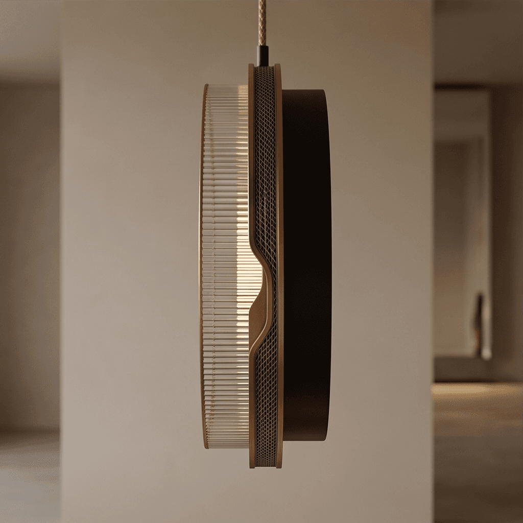 Glass Cluster Pendant Light Angle 3