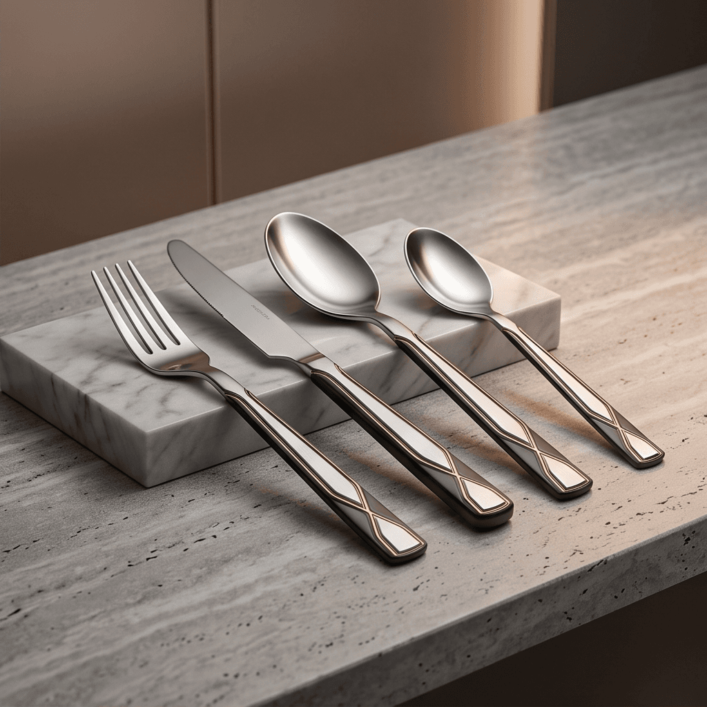 Stainless Steel Cutlery Set 3 Angle 1