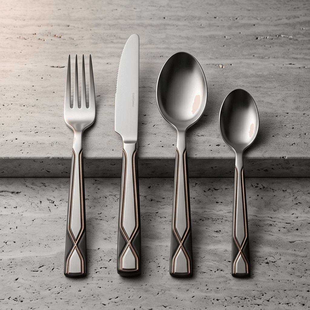 Stainless Steel Cutlery Set 3 Angle 2