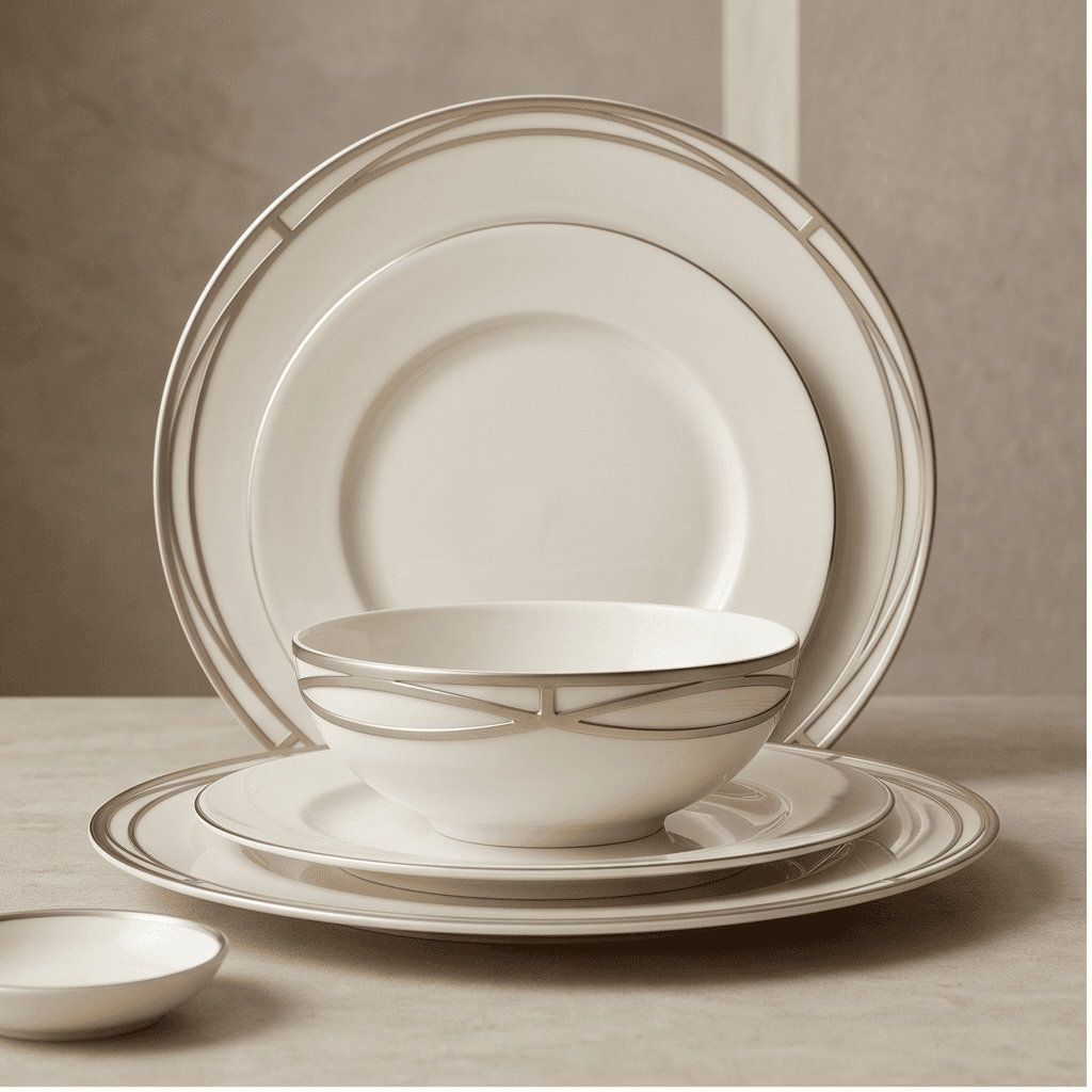 Bone China Dinner Set angle 2