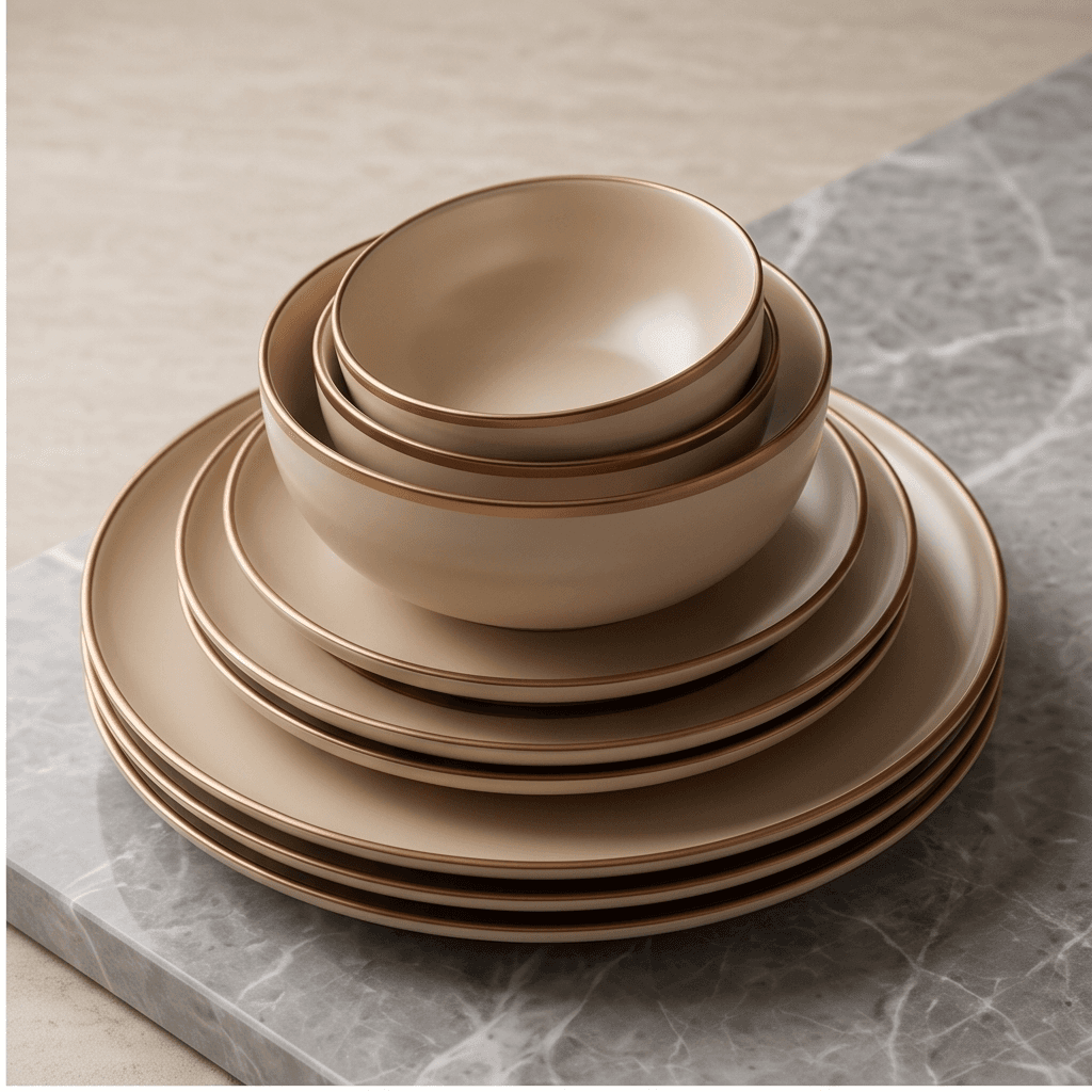 Porcelain Dinner Plates Set