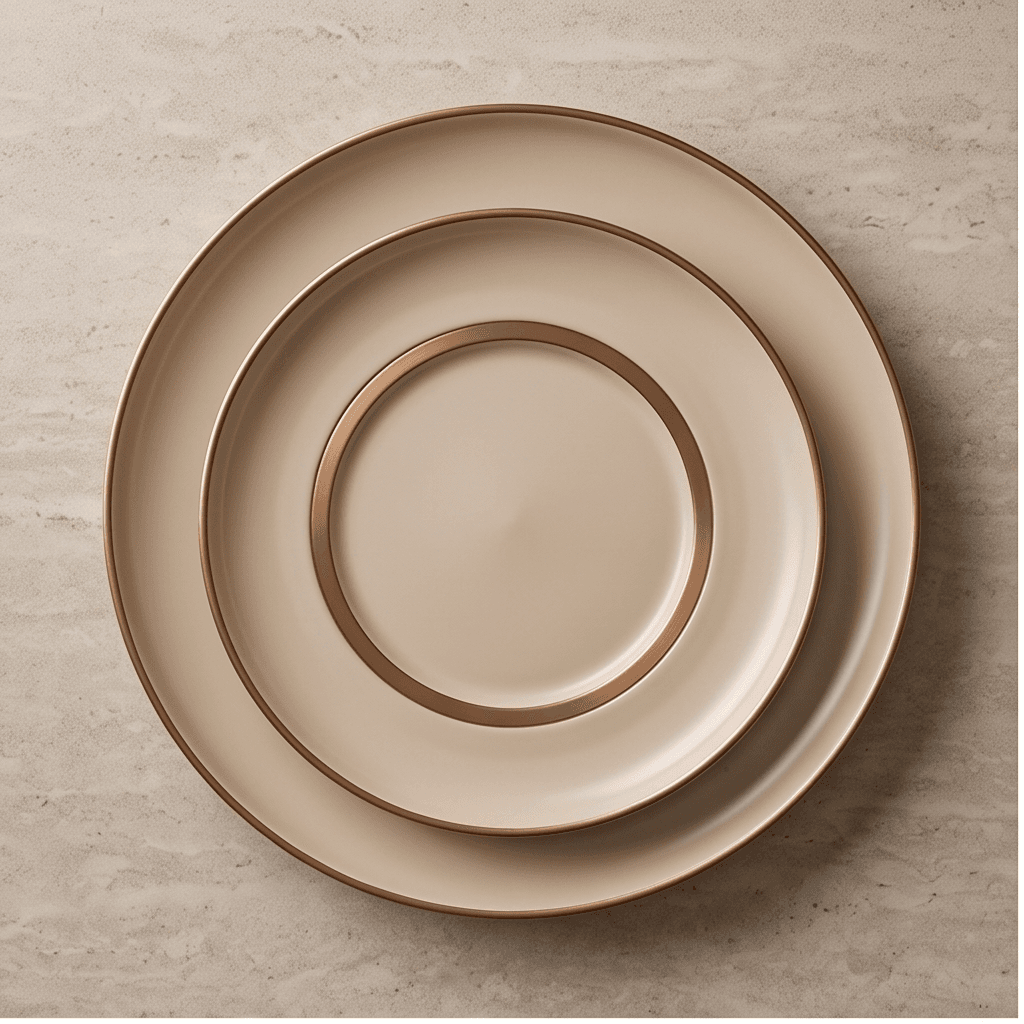 Porcelain Dinner Plates Set angle 2