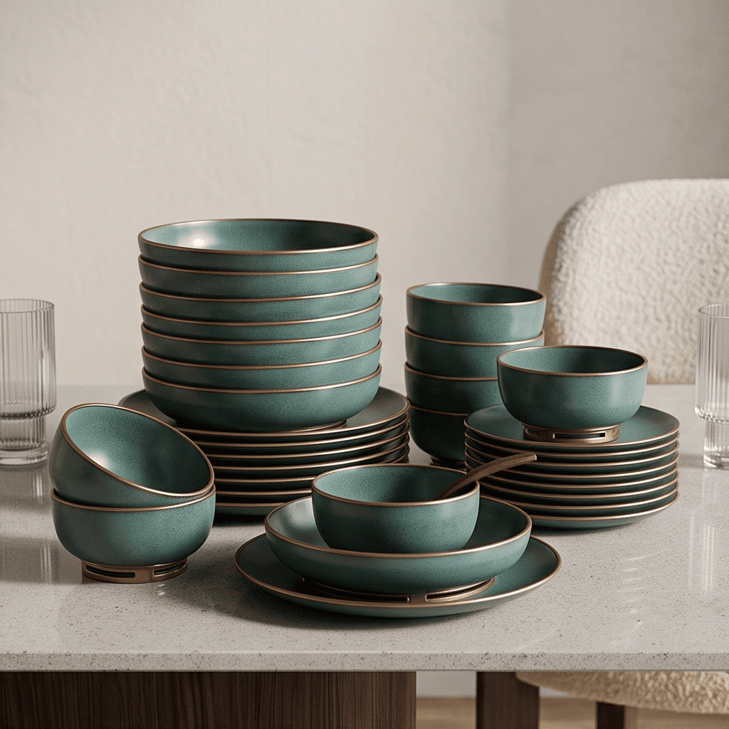 Stoneware Rustic Dinner Set 2 Angle 1