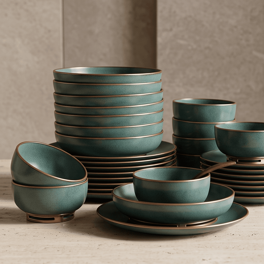 Stoneware Rustic Dinner Set 2 Angle 2