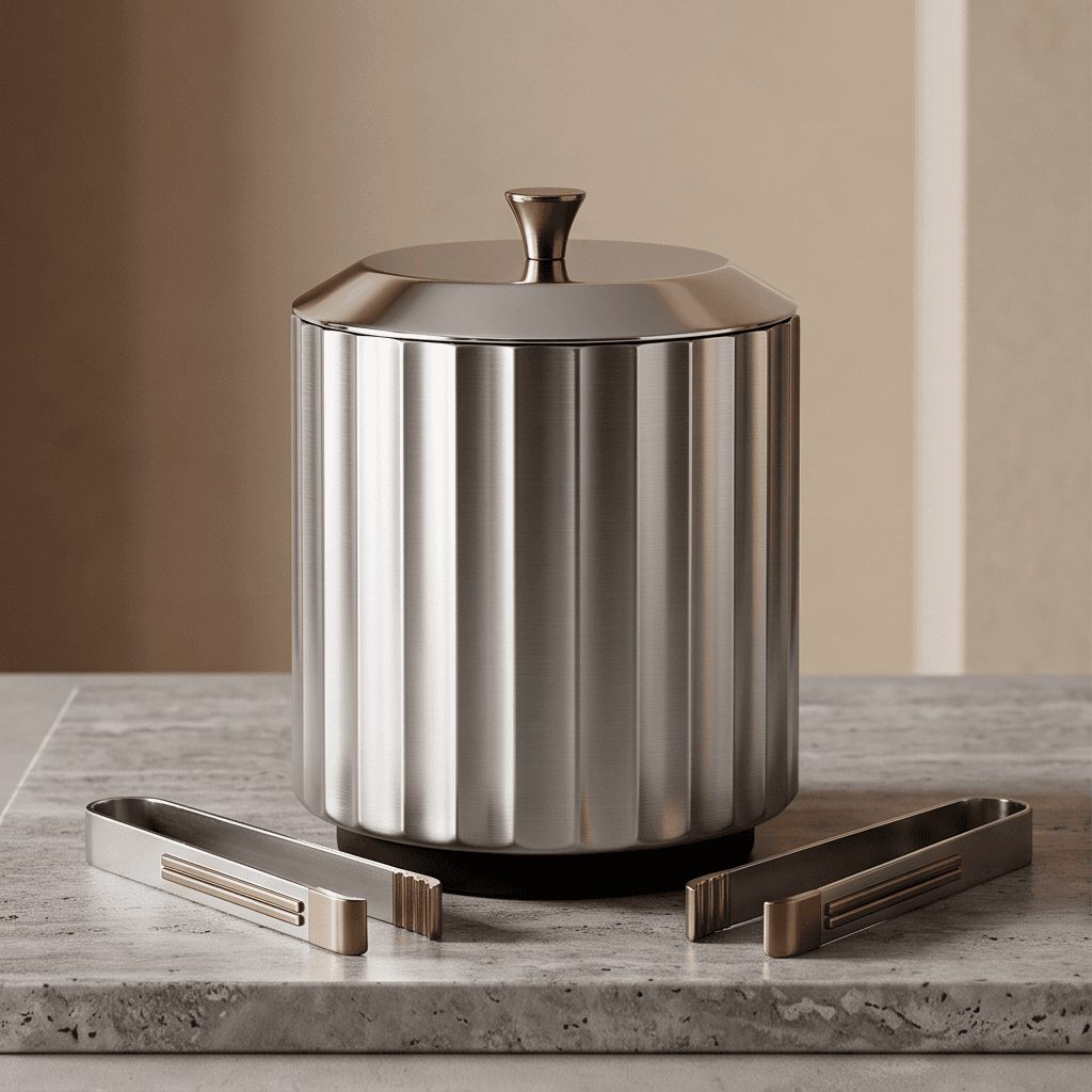 Stainless Steel Ice Bucket angle 2