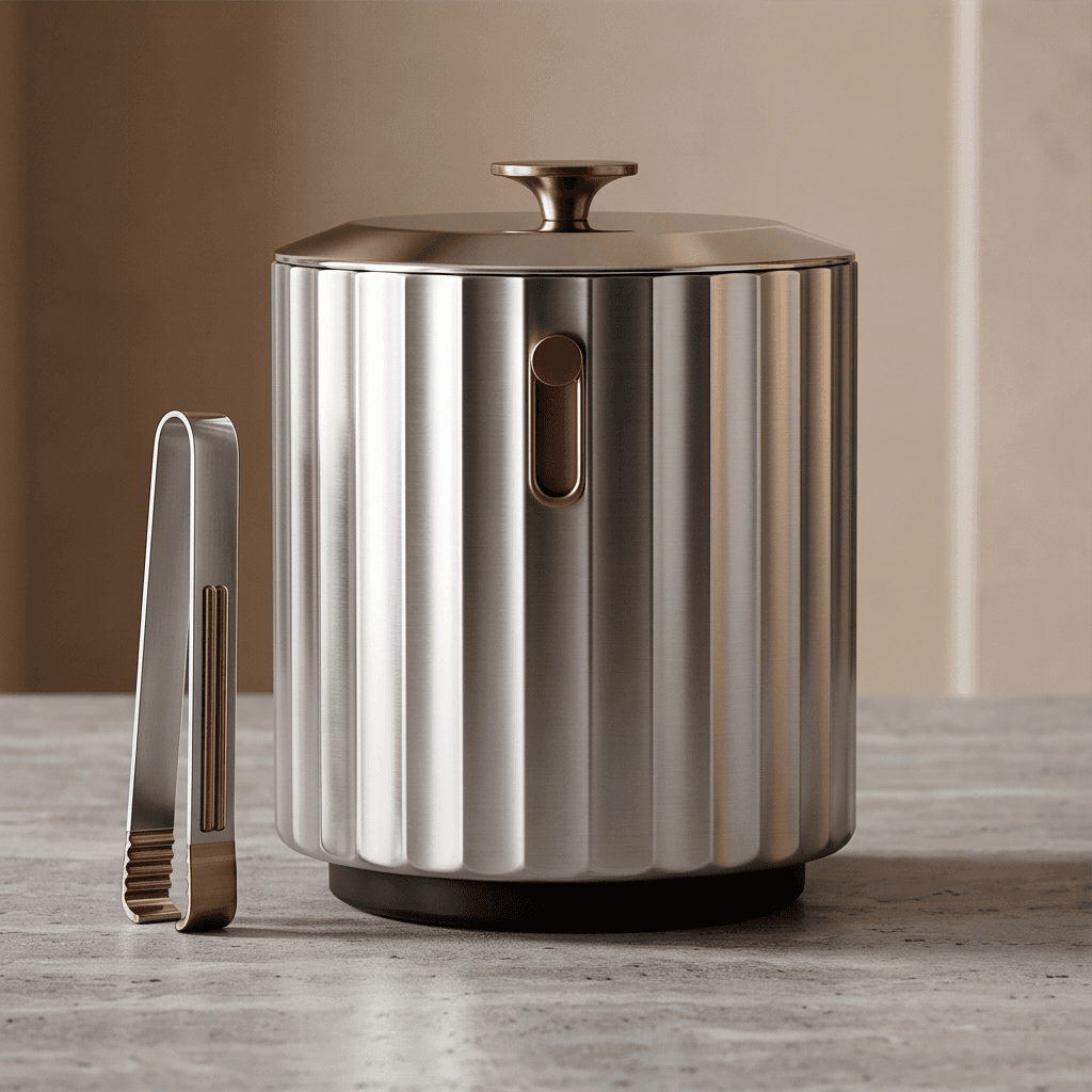 Stainless Steel Ice Bucket Angle 3
