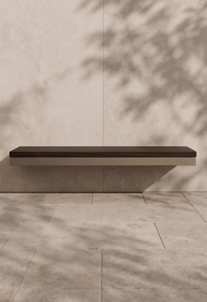 Modern Wooden Outdoor Bench 2 Angle 2