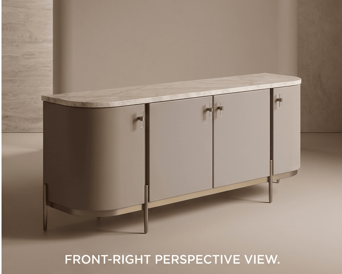 Marble Top Luxury Sideboard