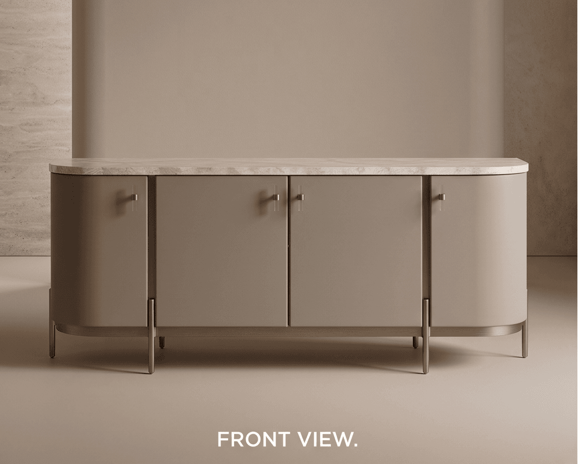 Marble Top Luxury Sideboard angle 2