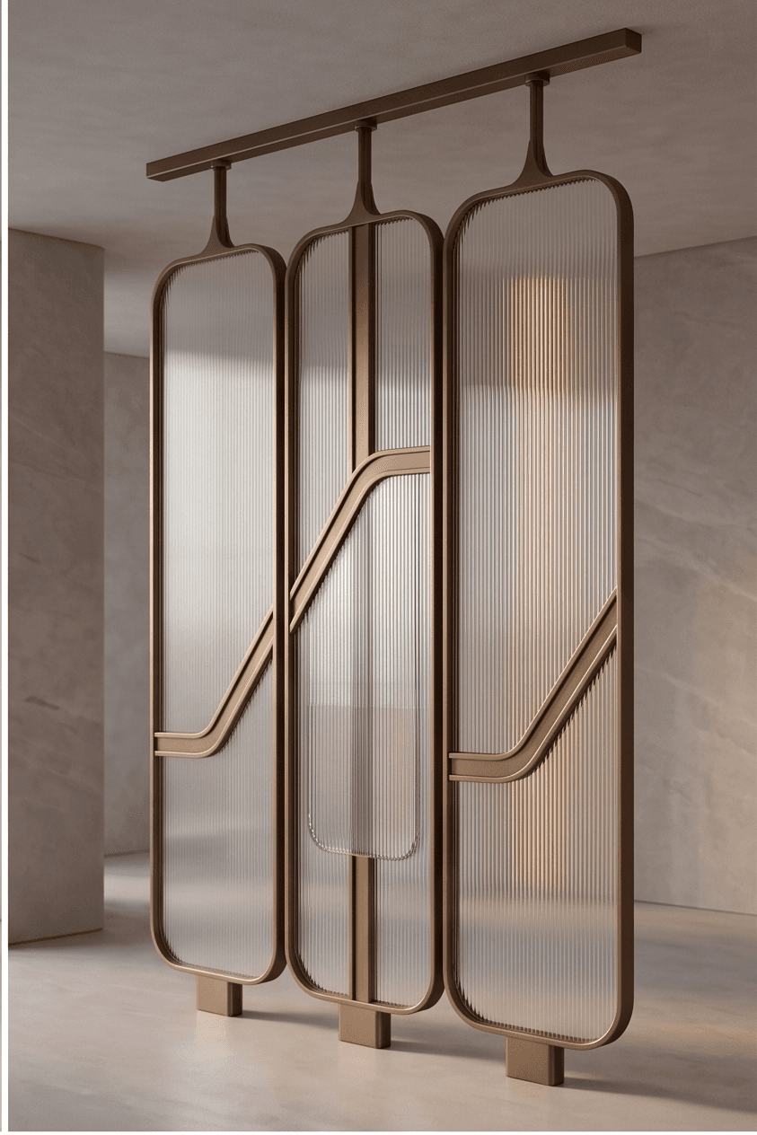 Metal Frame Glass Partition