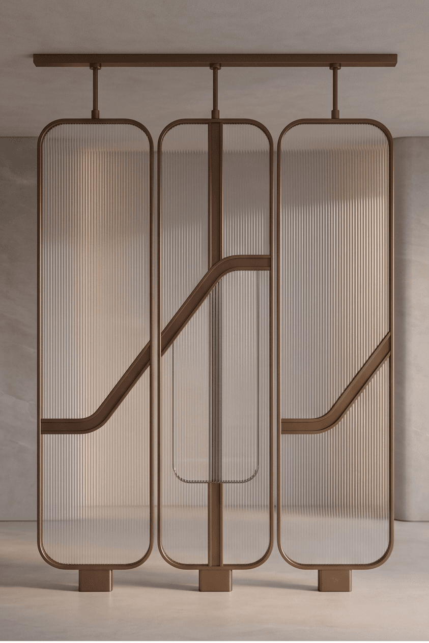 Metal Frame Glass Partition angle 2
