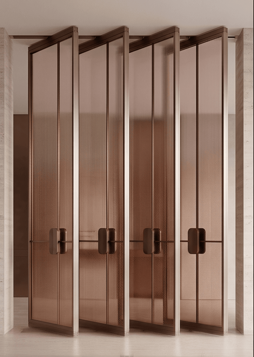 Metal Frame Partition Contemporary Angle 2